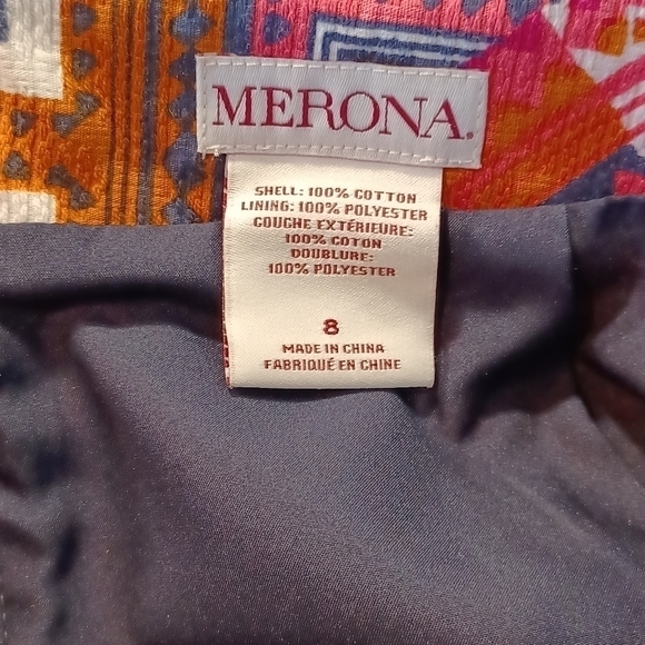 MERONA abstract mini skirt - Picture 7 of 8